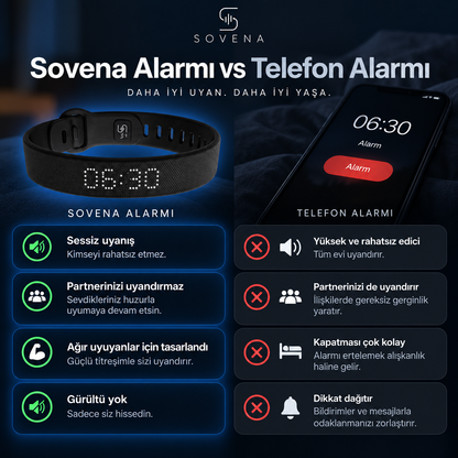 Sovena™ Sessiz Titreşimli Alarm Bandı