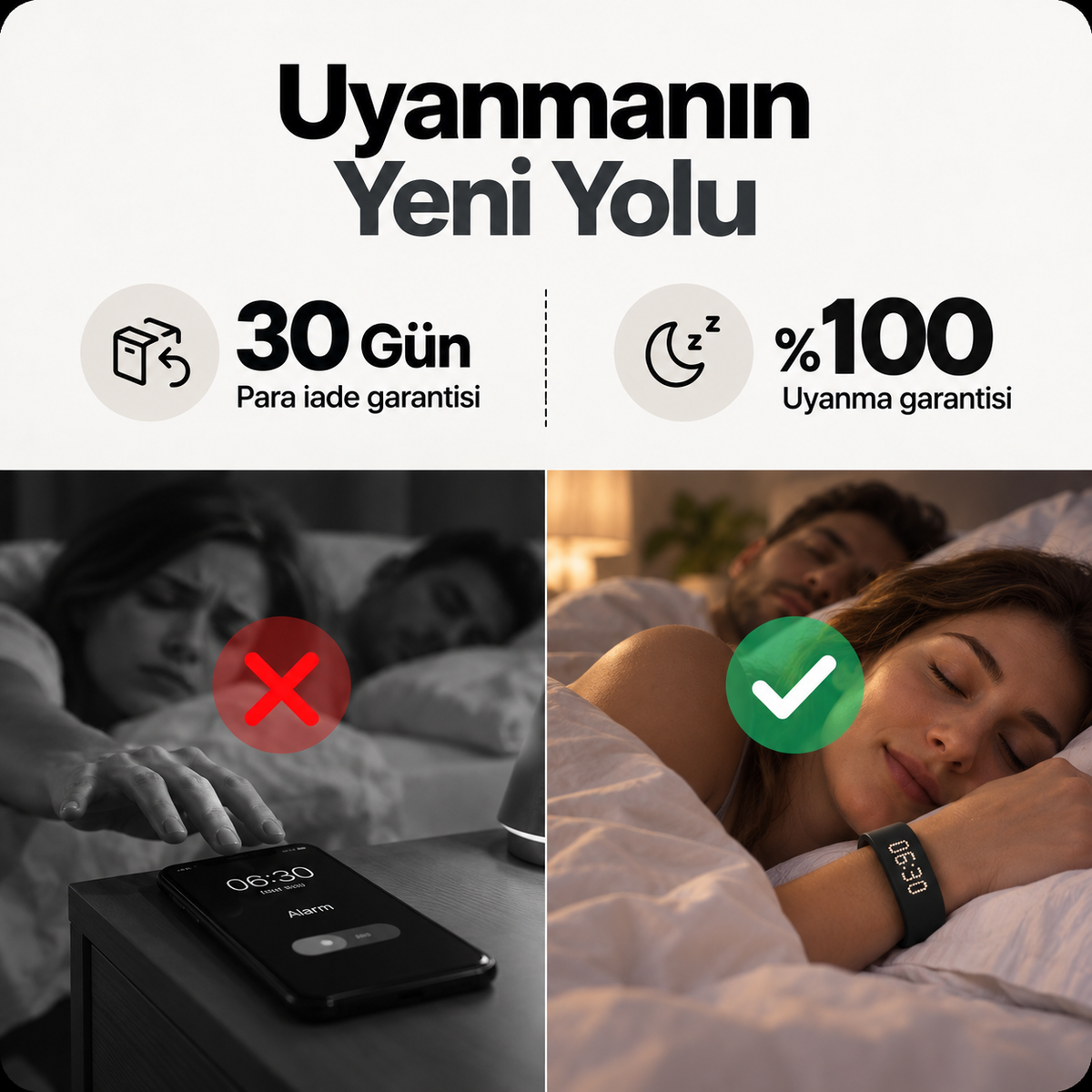 Sovena™ Sessiz Titreşimli Alarm Bandı